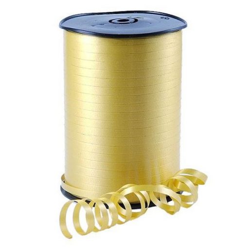 Gold Curling Balloon Ribbon