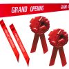 Grand Opening Package - 5m Printed Ribbon + 2 Bows + 2 Adult Sashes