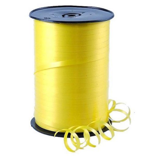 Yellow Curling Balloon Ribbon