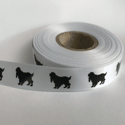 Dog Printed Ribbon - Cocker Spaniel Printed Ribbon