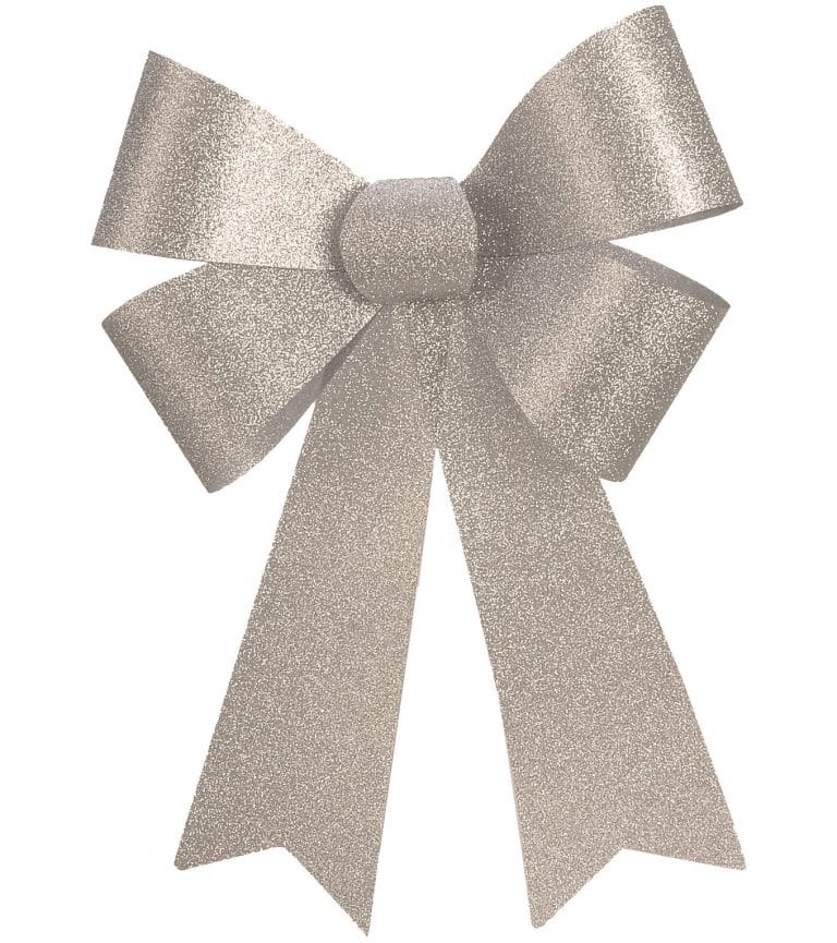 Big silver bow for cars, party decorations and shiny silver bows for ...