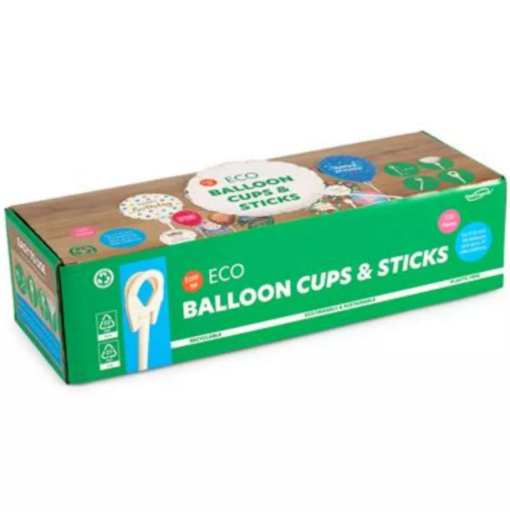 Balloon Cups And Sticks - New Eco Range