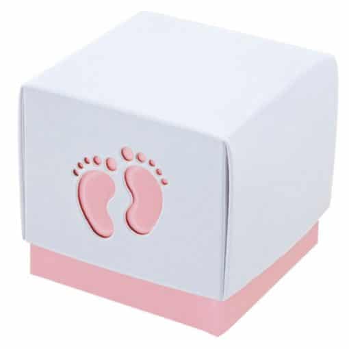 Pink Baby Footprint Box