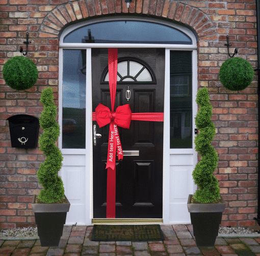 Personalised-Satin-Door-Bows