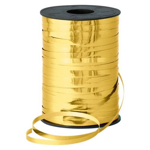 Gold Metallic Curling Balloon Ribbon