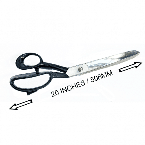 Silver 20 inch large scissors with sizing