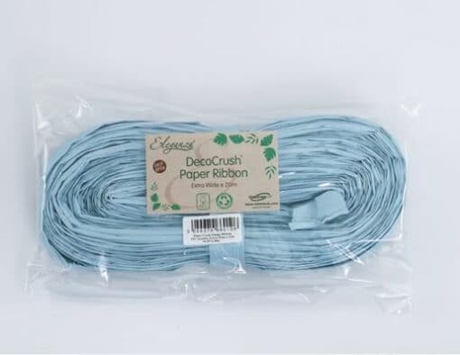 Light Blue Natural Paper Ribbon