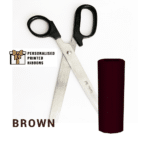 Black Scissors with BROWN Ribbon
