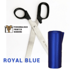 Black Scissors with ROYAL BLUE Ribbon