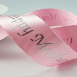 Happy Mothers Day Pink Satin Ribbon