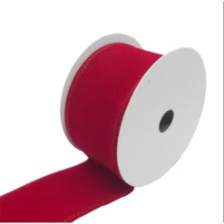 Red Velvet Effect Ribbon