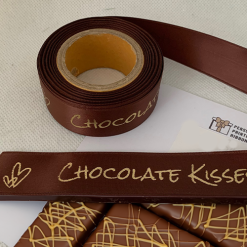 Chocolate Brown Printed Ribbons
