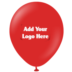 Red Balloons Printed With Logos Low Minimum Order Next Day UK Delivery